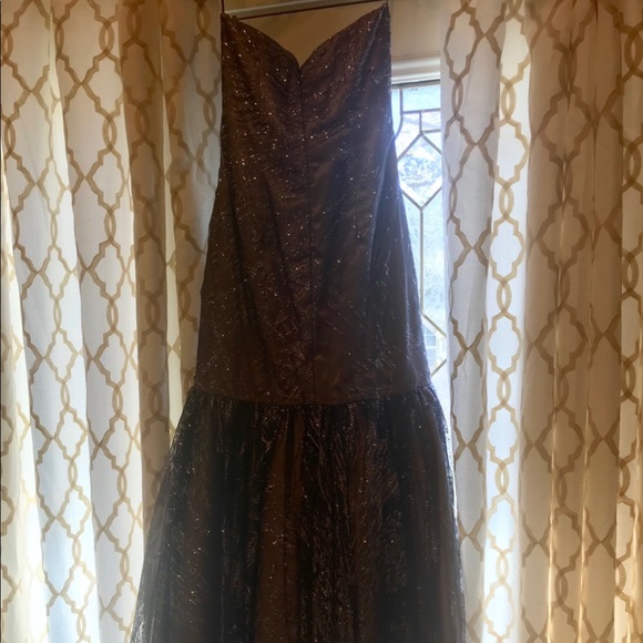 Never worn silver glitter prom dress - Picture 5 of 12